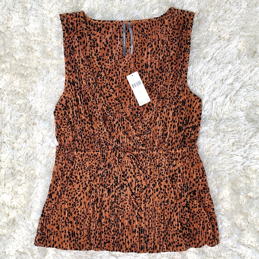 New Anthropologie Kadie Wrap Peplum Top S